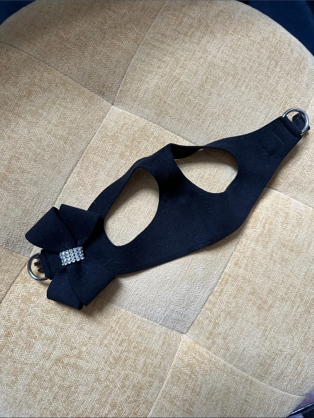 Susan Lanci Nouveau Bow Step-In Harness - Black XXS